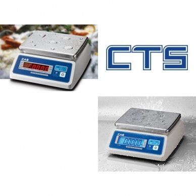 CAS – SW II  W-prof drėgmei atsparios svarstyklės 1
